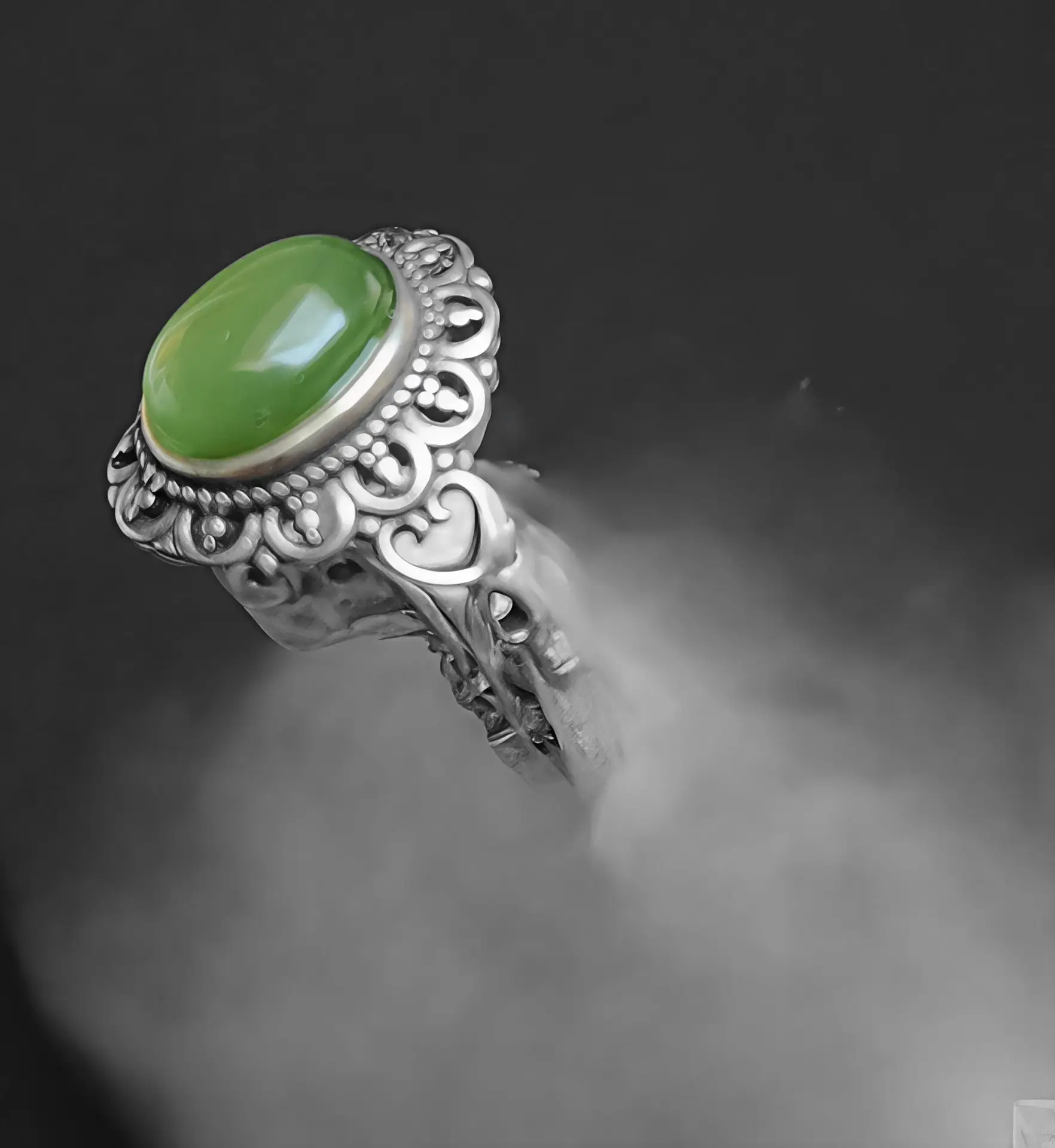 Anillo Jade verde - Imagen 4