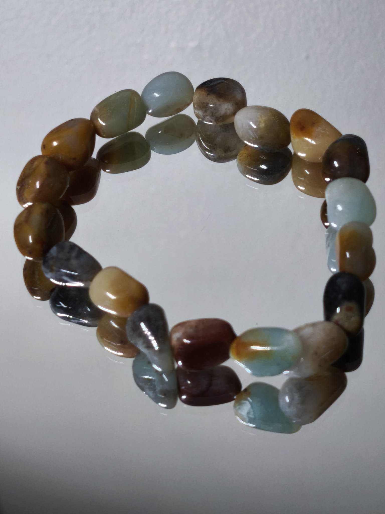 Pulsera de Jade afgano irregular