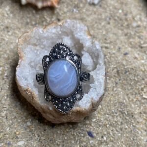 Anillo AGATA ENCAJE AZUL
