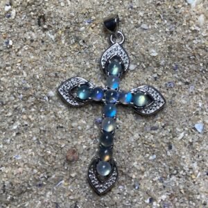 Colgante Cruz Labradorita