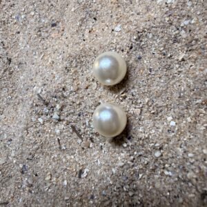 Pendiente PERLA ACERO SET NACAR