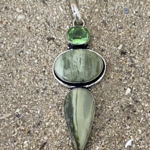 Colgante JASPE PERIDOTO
