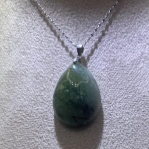 Collar Prehnita en plata 925