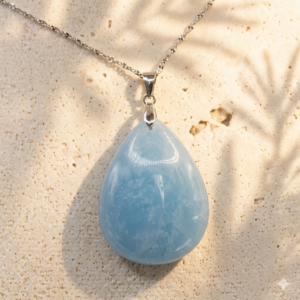 Collar Aguamarina "Serenidad" en Plata de Ley