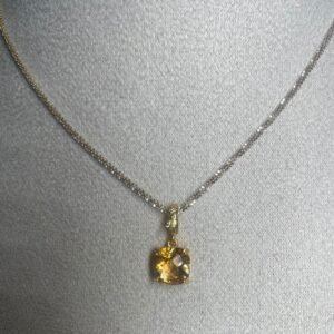 Collar "Rayos de Sol" Bicolor – Citrino Natural y Plata 925