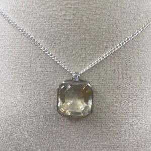 Collar Citrine con cadena de plata 925