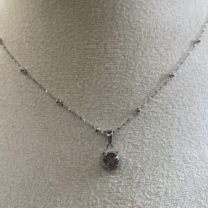 Collar Luminaria cuarzo místico Plata 925