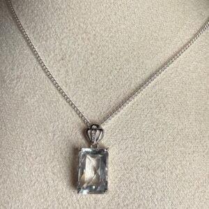 Collar Cuarzo Blanco en plata 925