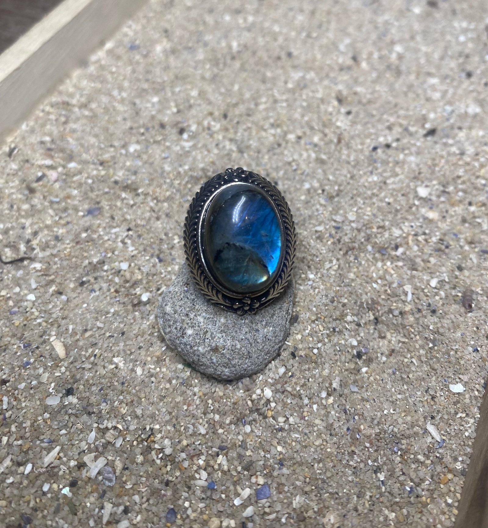 Anillo Labradorita Lyra