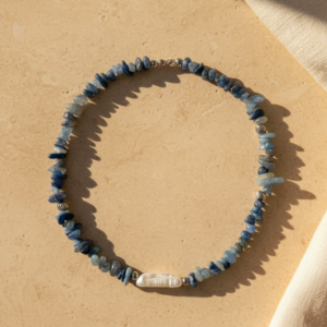 Collar Bruma Marina - Aventurina azul y aguamarina