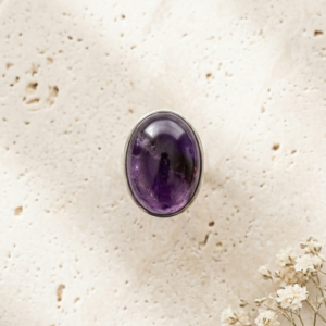 Anillo Nightfall - Amatista Acero