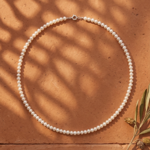 Collar Luna -Perlas de Río Naturales y Plata de Ley 925