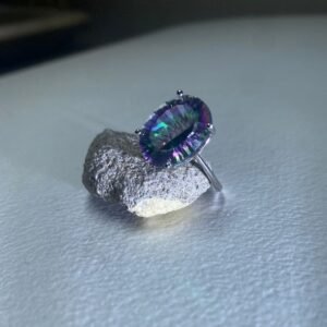 Anillo "Prisma Estelar" – Cuarzo Místico XL y Plata 925