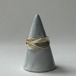 Anillo de Plata 925 Multihilo Entrelazado - Diseño Mil Líneas