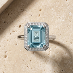 Anillo Azure – Topacio Sky Blue y Plata 925