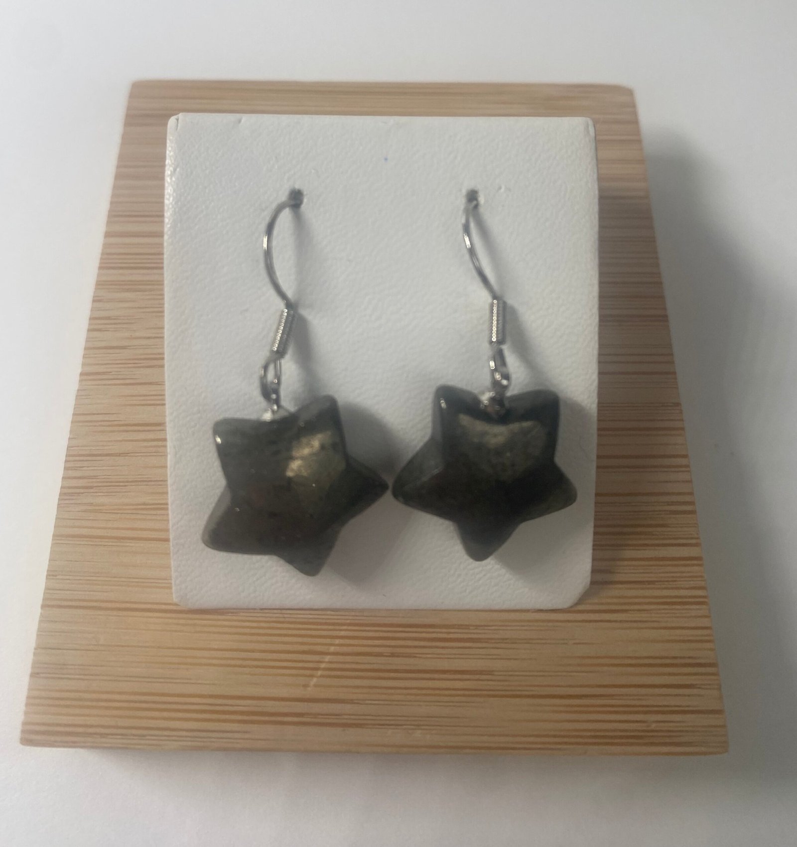 Pendientes "Stellar" en Pirita Natural y Plata 925