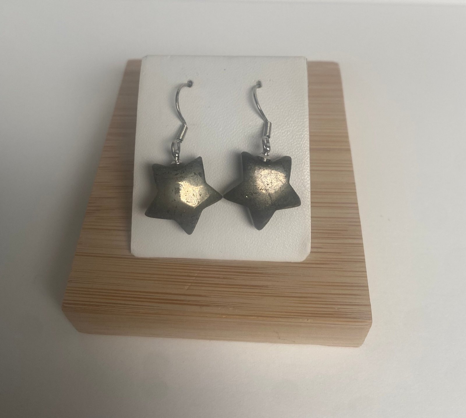 Pendientes "Stellar" en Pirita Natural y Plata 925 - Imagen 3