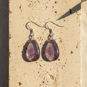 Pendientes "Dual Energy" en Ametrino y Plata 925