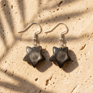 Pendientes Vega en Pirita Natural y Plata 925