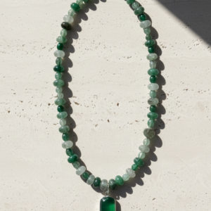 Collar Aventurina verde
