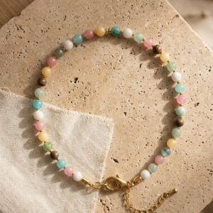 Collar Pastel - Cuarzos y acero