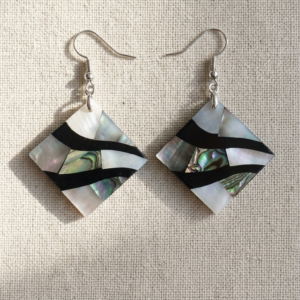 Pendientes Tahiti en Nácar y Concha de abulón