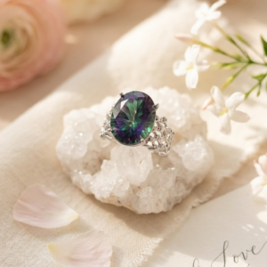 Anillo Galaxia - Cuarzo místico y plata 925