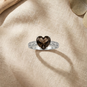 Anillo Siena - Cuarzo ahumado y plata 925