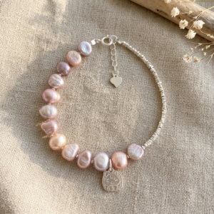 Pulsera Kitsune - Perlas de río y plata 925