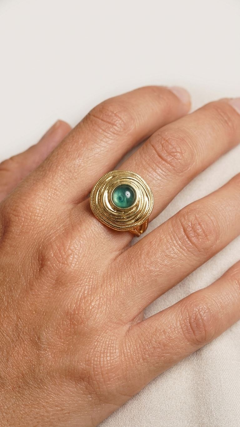 Anillo ATLAS - Acero y mineral - Imagen 8