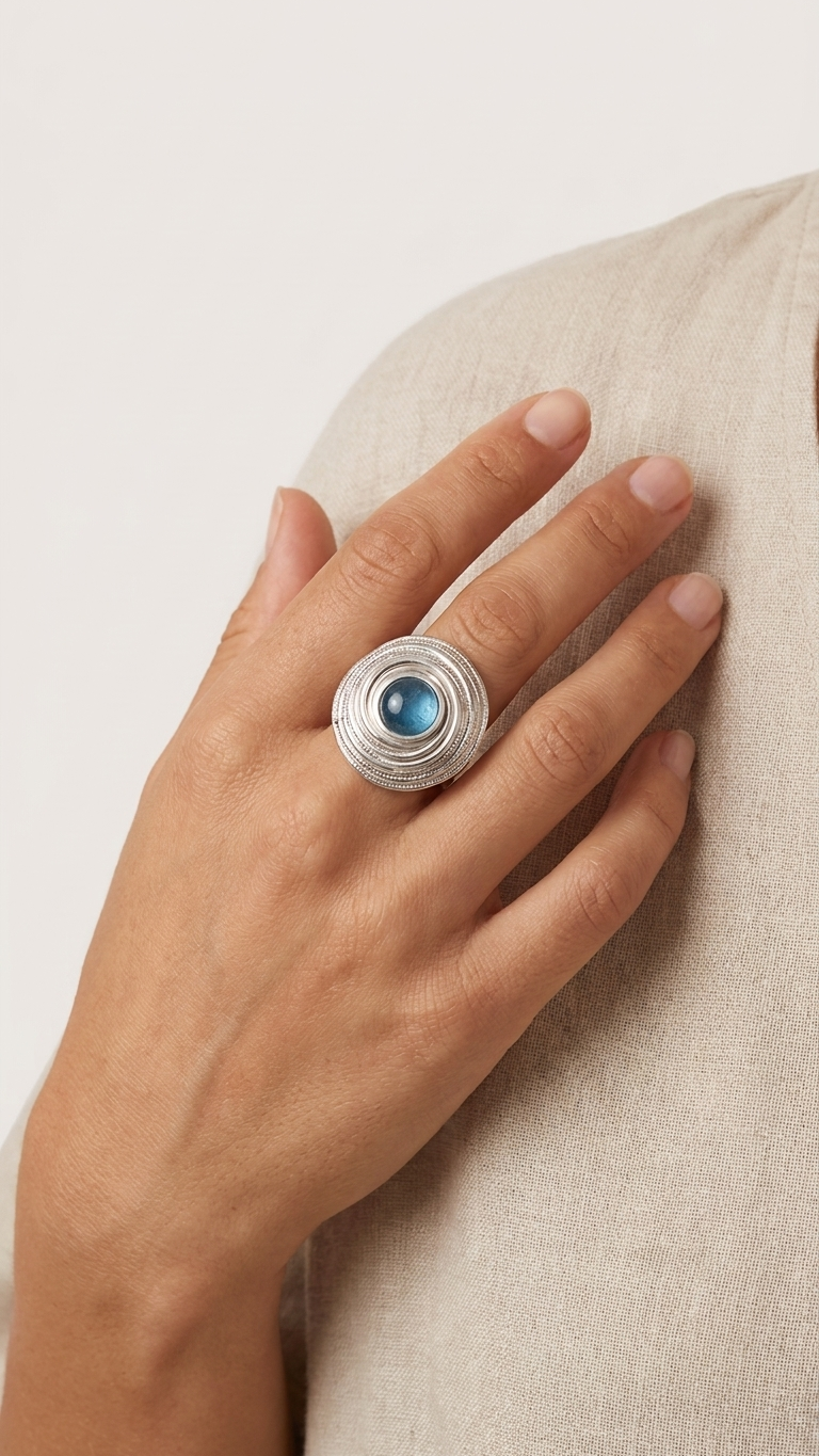 Anillo ATLAS - Acero y mineral - Imagen 10