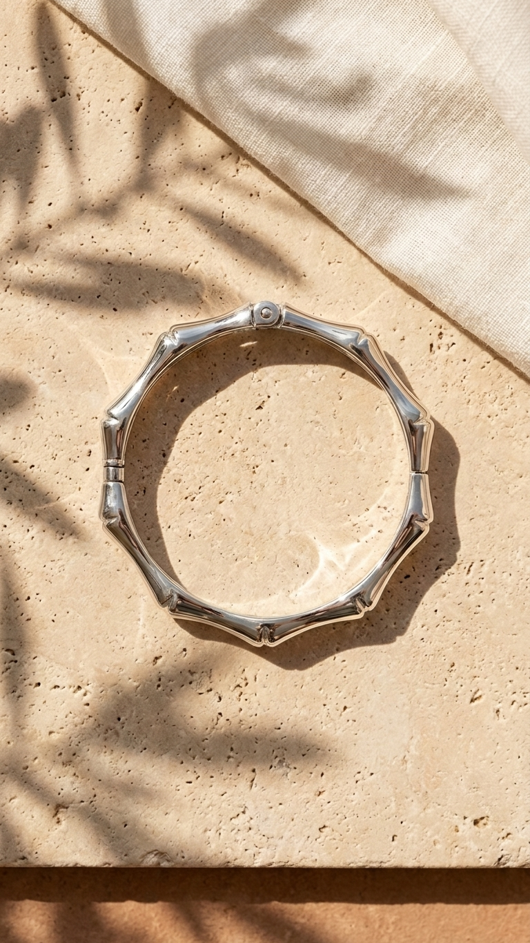 Brazalete Bambú - Acero