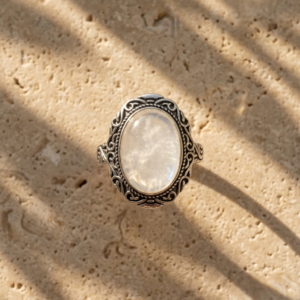 Anillo Selene - Piedra Luna y Plata 925