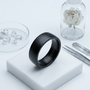 Anillo Noir - Acero inoxidable negro UNISEX